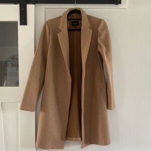 Love Tree Camel Longline Trench Coat like new